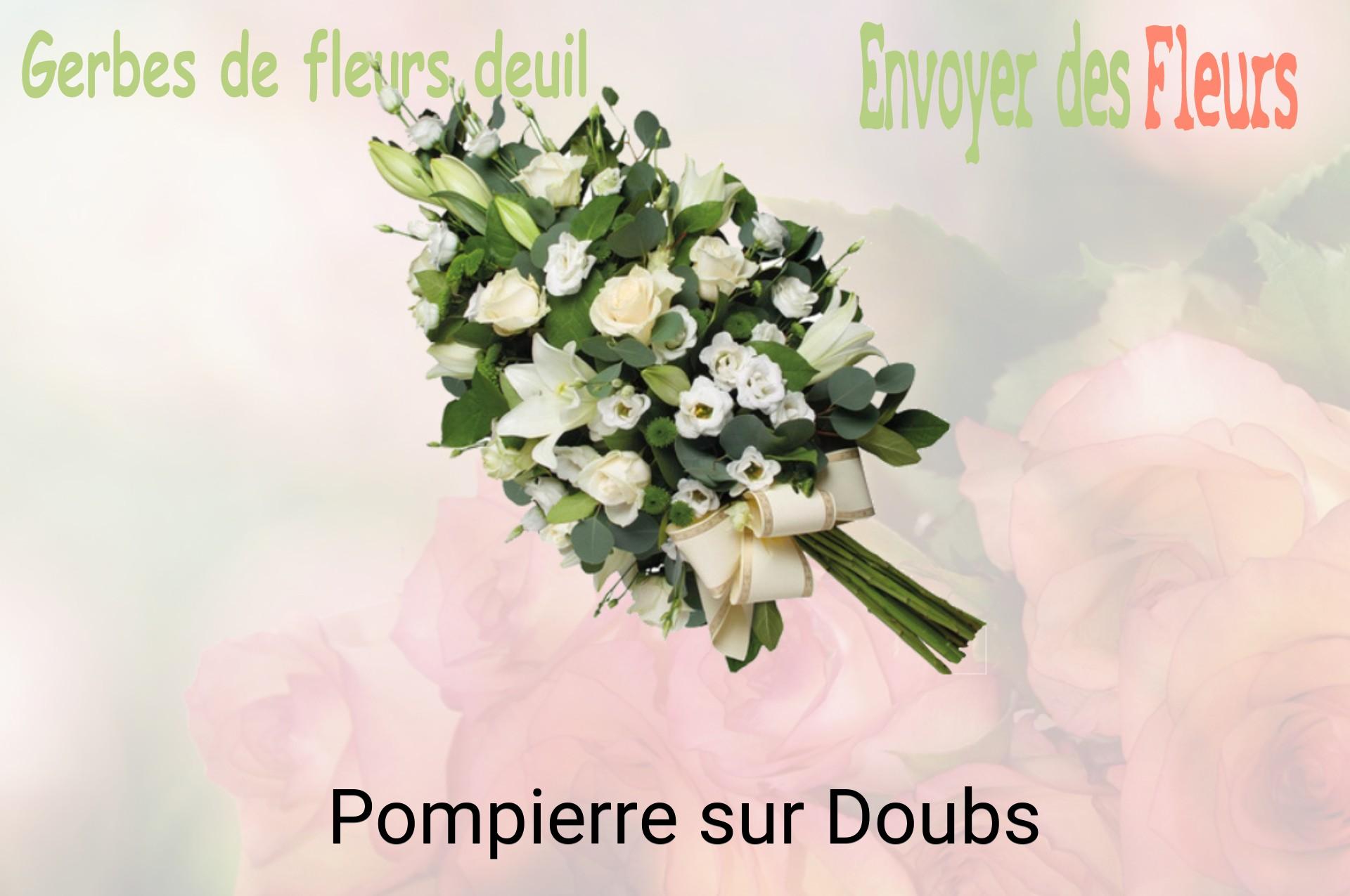 Gerbe de fleurs de deuil livrée à Pompierre-sur-Doubs